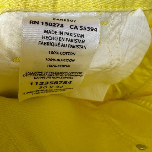 Staud + Wrangler The Loose Jean Mid Ultra Relaxed Fit Yellow Women's 30x32 New - Picture 12 of 14